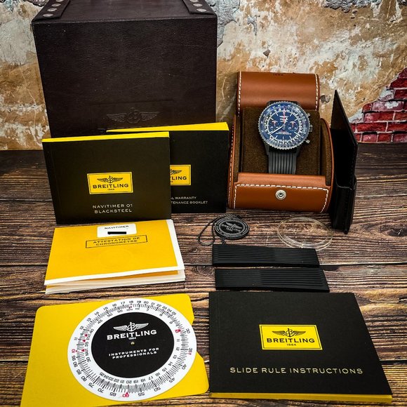 Breitling Navitimer Chronograph B01 Limited Edition Black Steel - 46mm – MB0128 - Picture 2 of 16